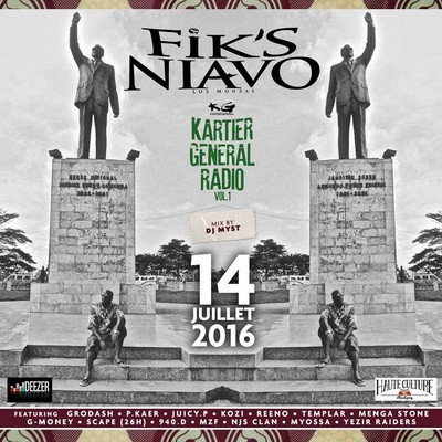 Fik's Niavo - Kartier General Radio Vol.1 (Mixee Par DJ Myst) (2016)